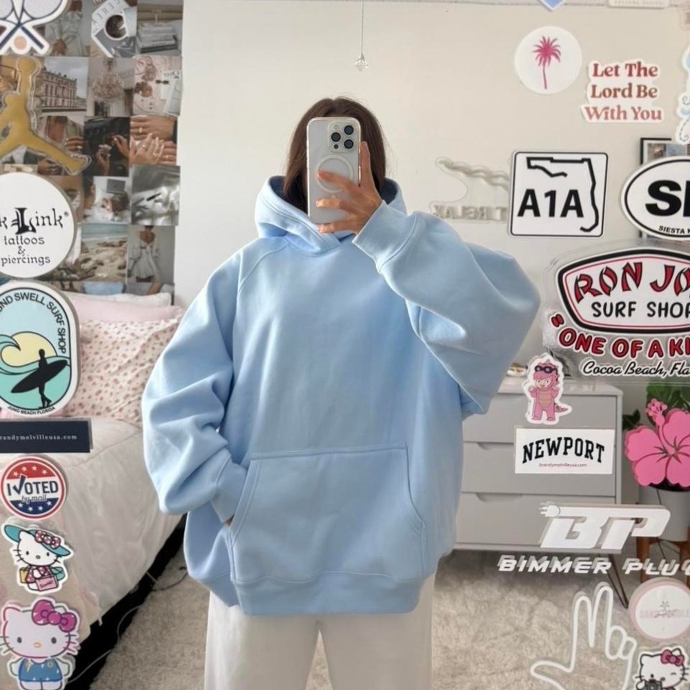 Gorgeous blue Aritzia‎ Cozy Fleece Mega Fit Hoodie